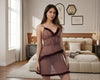 Brown sheer night dress