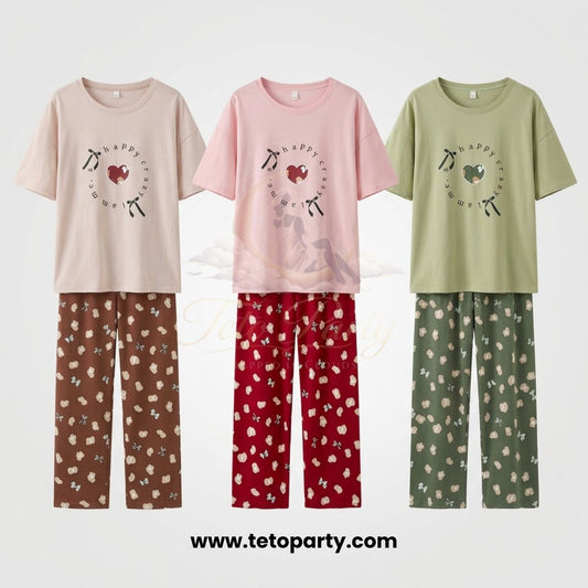 Teto Party Floral Loungewear Set