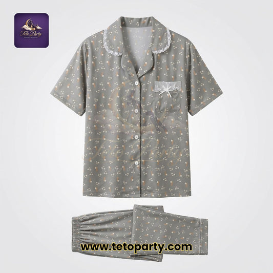 Teto Party Ditsy Print Lounge Set