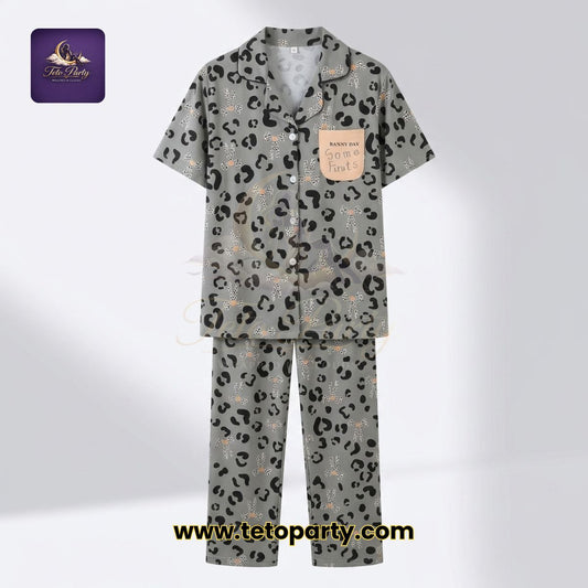 Teto Party Leopard Lounge Set