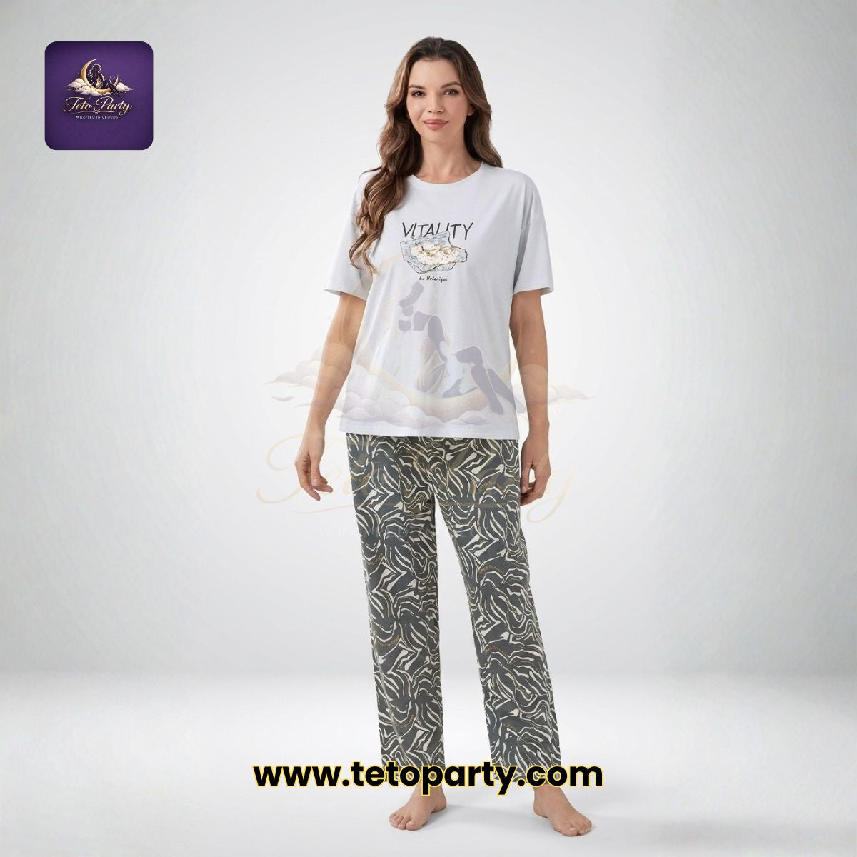 Teto Party Vitality Tee & Pant Set